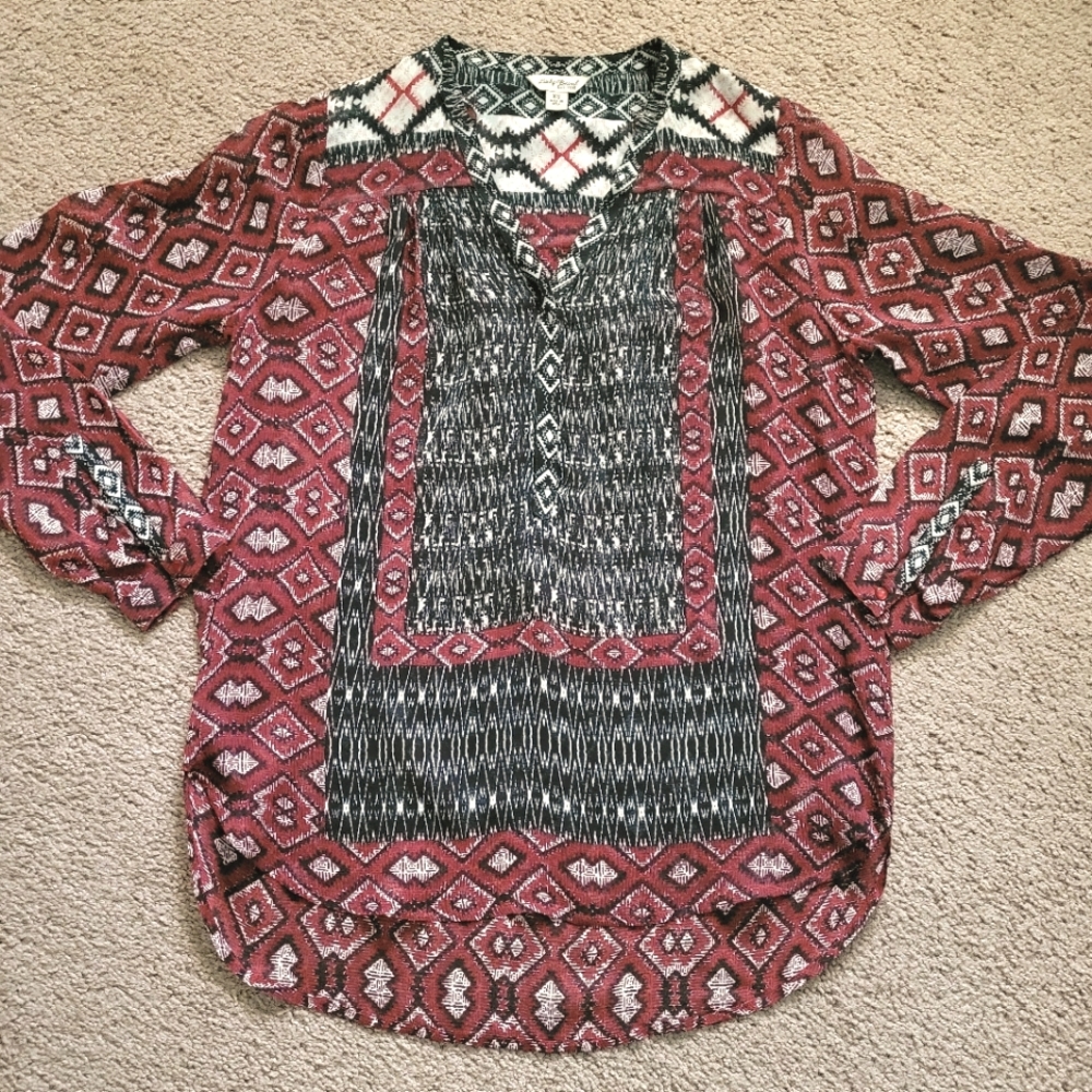 Lucky Brand Hi-Low Tunic Blouse